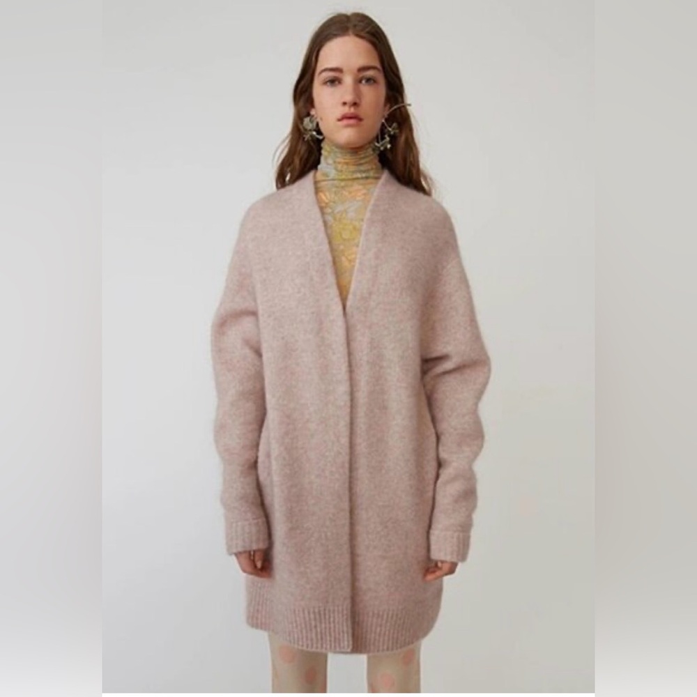 ACNE STUDIOS Raya Mohair Cardigan Sweater - Picture 1 of 12